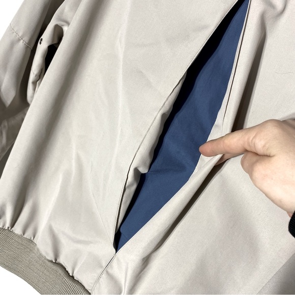 Vintage Pacific Trail Beige Lightweight Bomber Jacket M - Picture 6 of 13